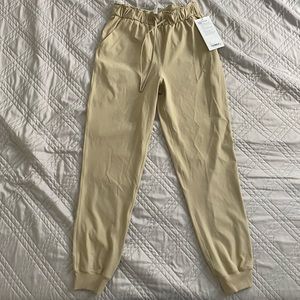 Stretch high rise joggers